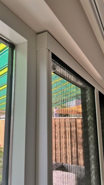 Bruynzeel S900 dubbele Plissé hordeur, Ophalen, Hordeur, Nieuw, Schuifdeur