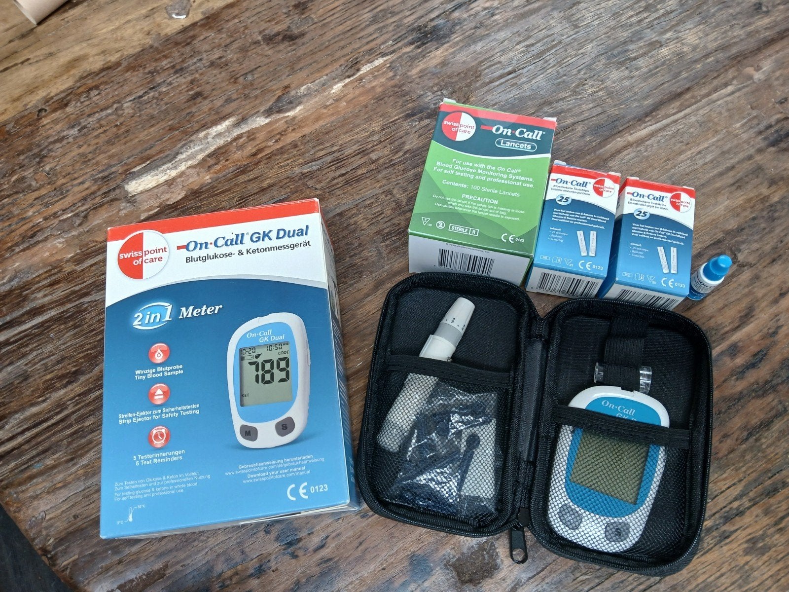 Bloed Glucose en ketone meter, Diversen, Ophalen of Verzenden, Gebruikt