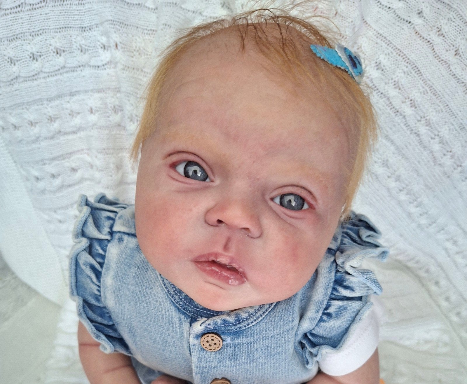 Reborn baby 🌸Gemaakt door Hayley Marie Armstrong, Verzamelen, Poppen, Ophalen of Verzenden, Zo goed als nieuw, Babypop