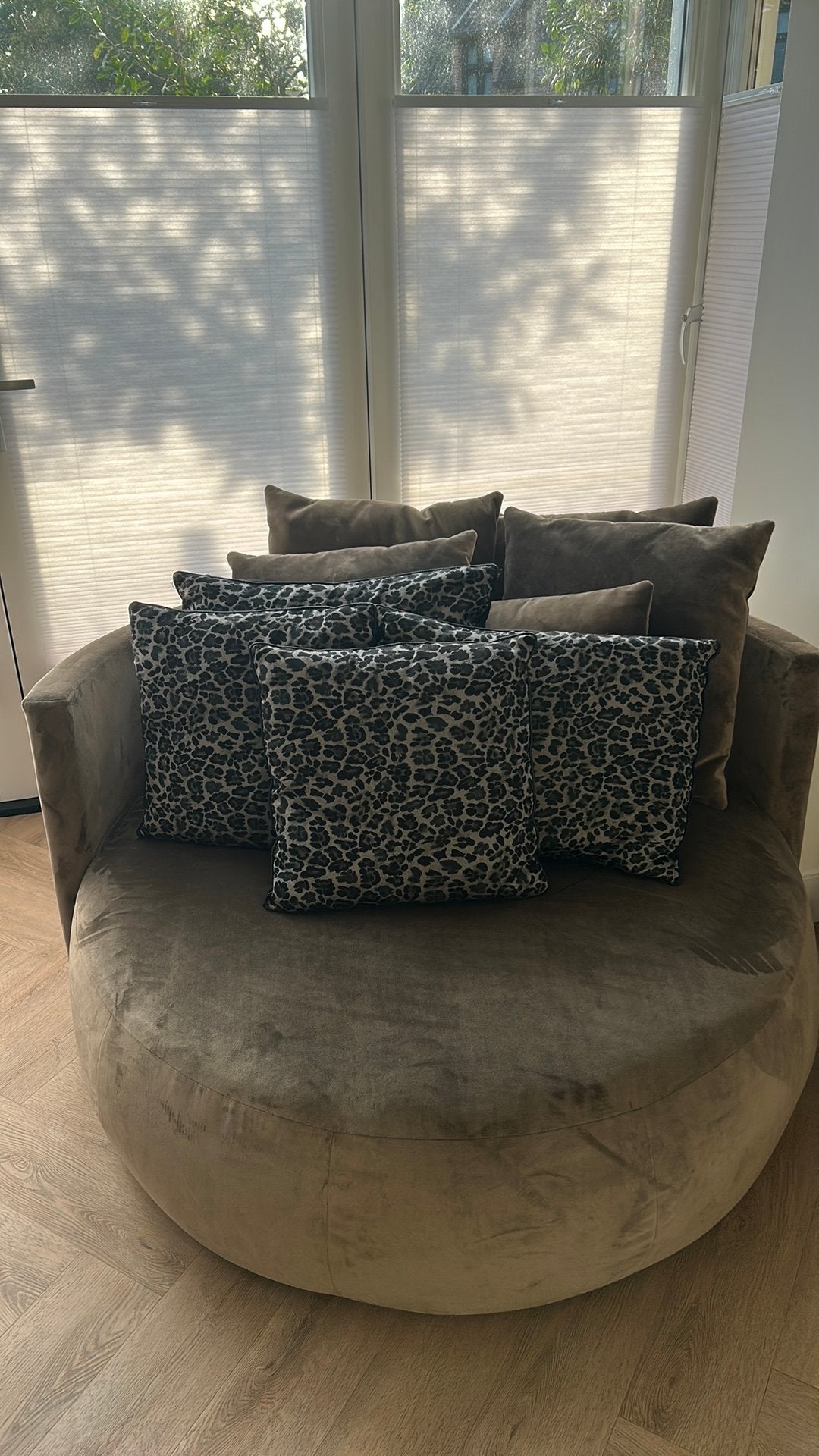 Passe Partout loveseat, Ophalen, Groen/TAUPE, Tweepersoons, 75 tot 100 cm
