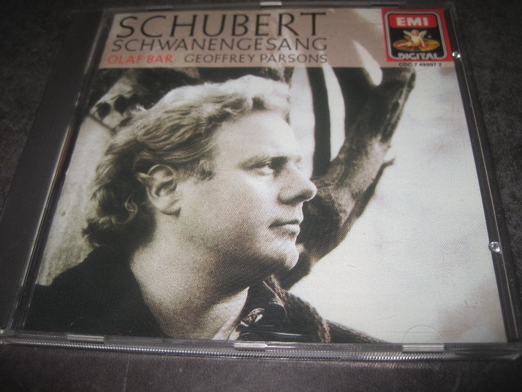 Schubert Schwanengesang Olaf Bär Geoffrey Parsons op EMI, Ophalen of Verzenden, Classicisme, Zo goed als nieuw, Kamermuziek