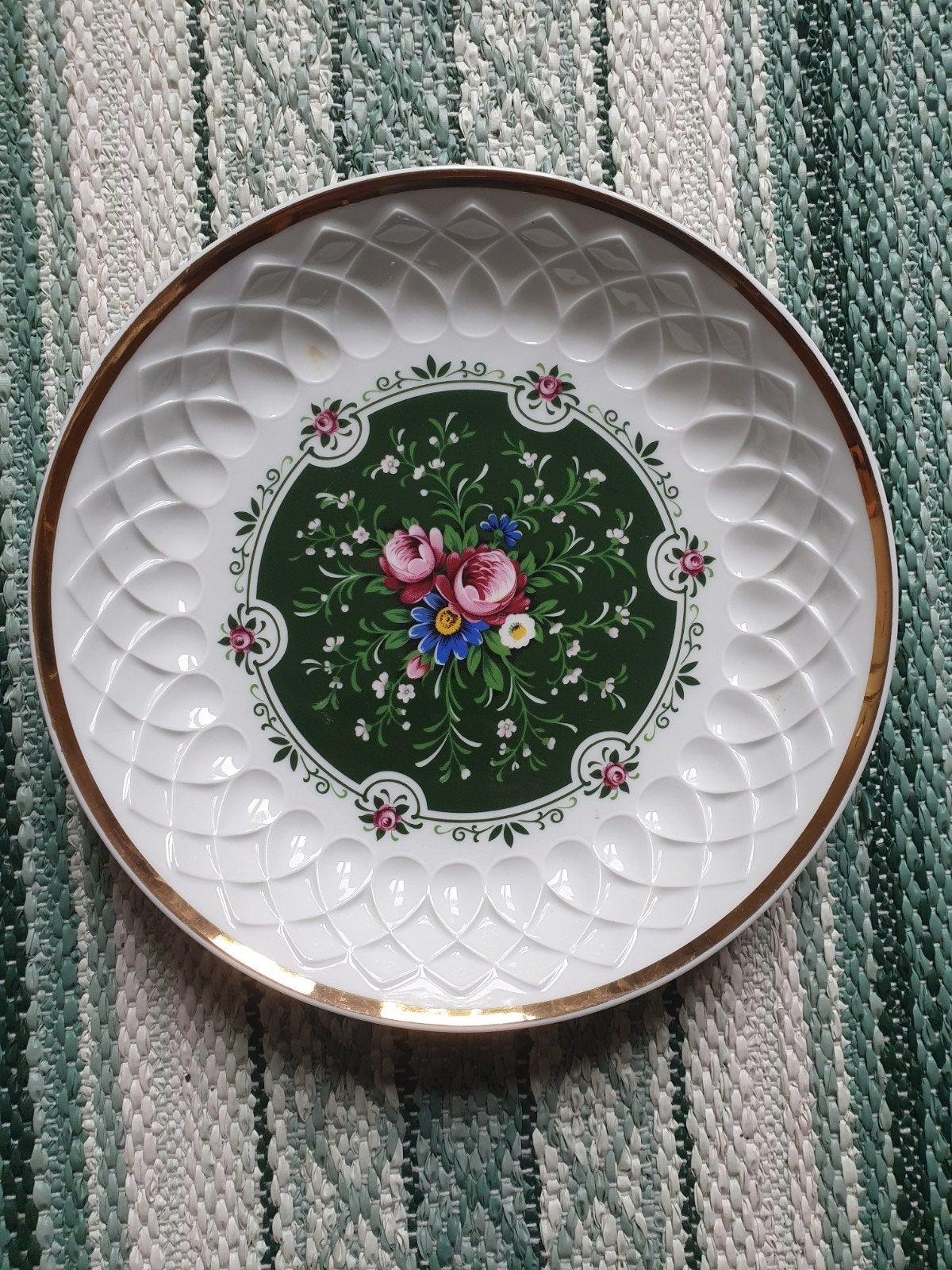 Schumann Arzberg, Bavaria: Ajourbord bloemmotief, Antiek en Kunst, Antiek | Servies los, Ophalen of Verzenden