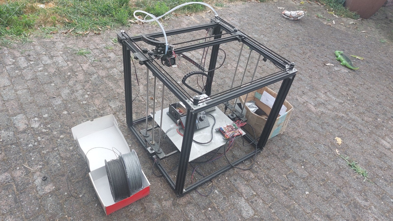 Grote 3D-printer compleet (DIY-project) 58x58x58 cm, Computers en Software, 3D Printers, Ophalen, Gebruikt