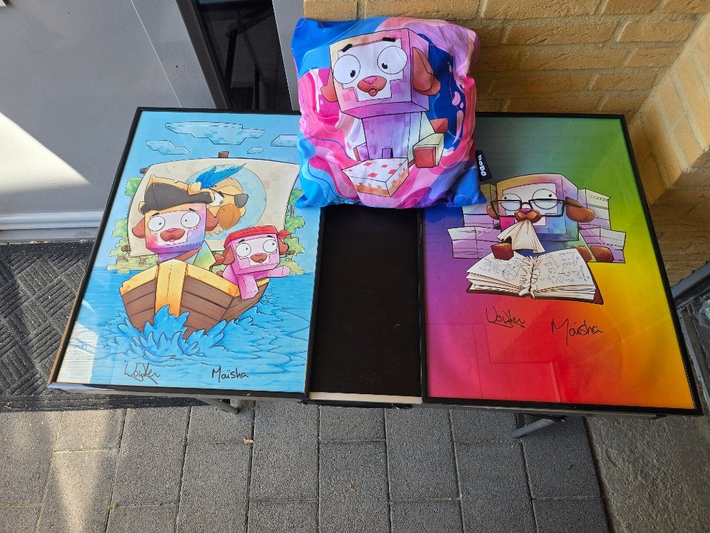 Leuke Dodo schilderijen (2) incl. bijpassend kussen, Kinderen en Baby's, Kinderkamer | Inrichting en Decoratie, Ophalen of Verzenden