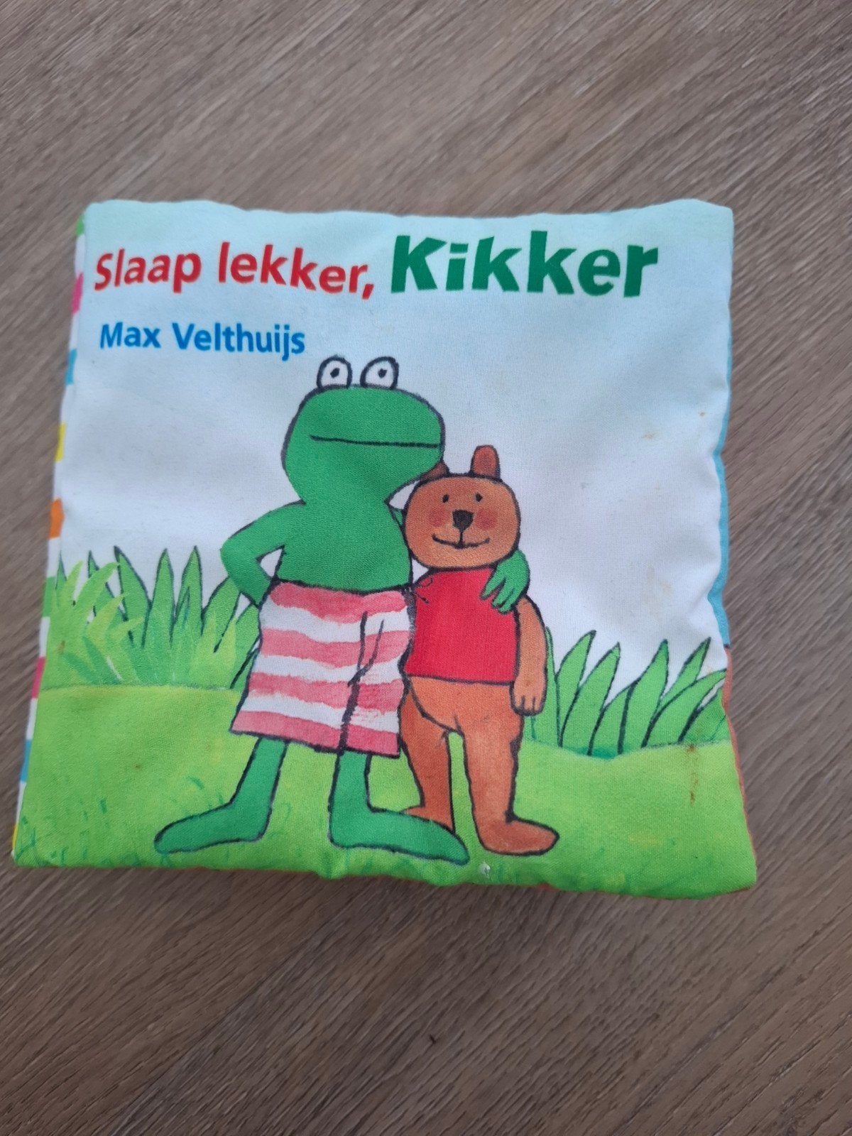 Slaap lekker, Kikker - Stoffen boekje, Ophalen, Max Velthuijs, Uitklap-, Voel- of Ontdekboek, 0 tot 6 maanden