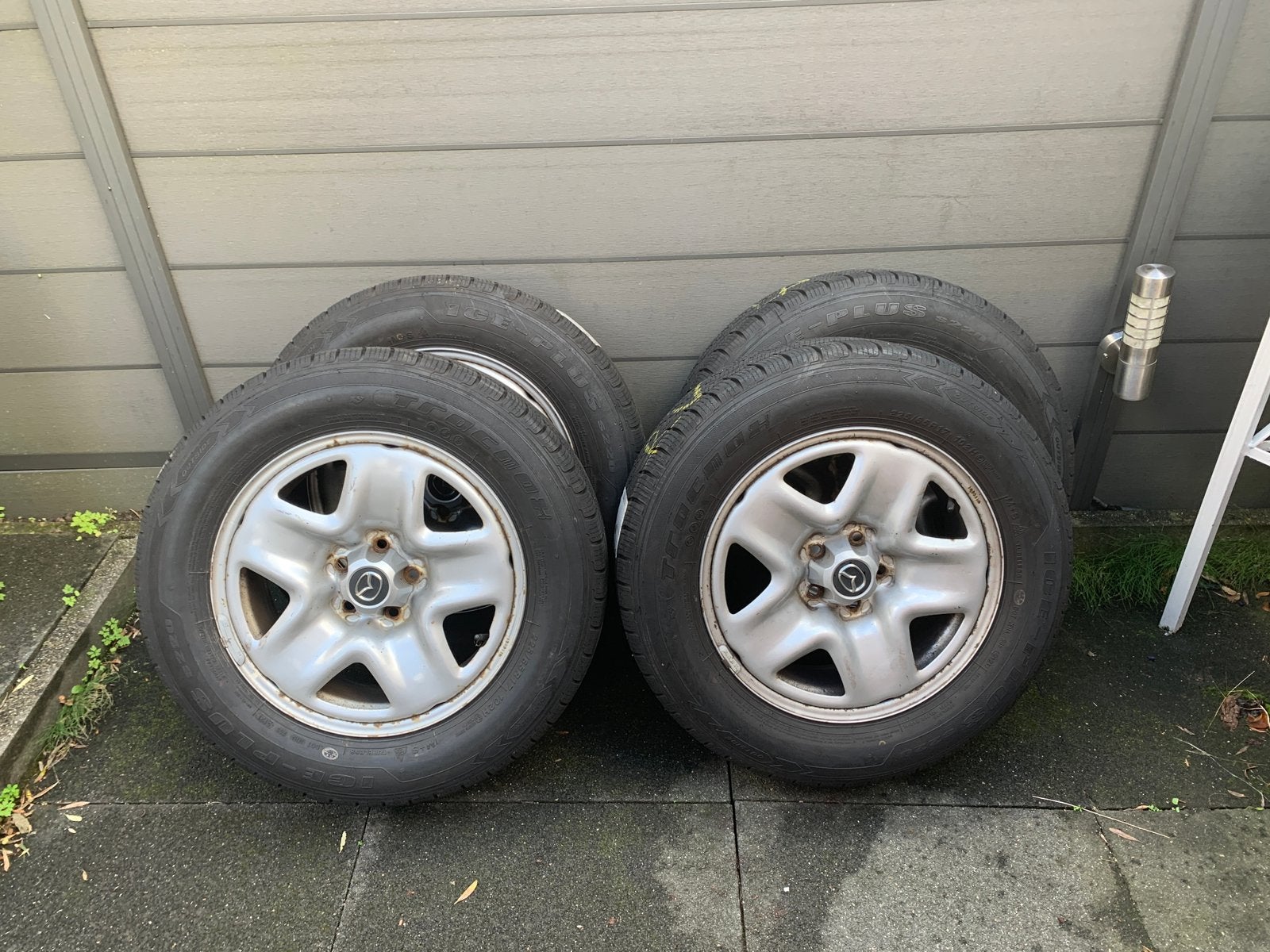 4 winterbanden op mazdavelgen. 17 inch, voor Mazda CX5, Ophalen, Banden en Velgen, 17 inch, Winterbanden
