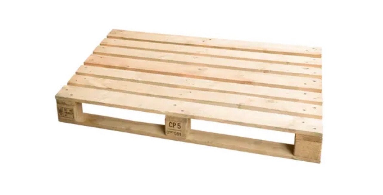 2 gebruikte Europallets - 120x80 cm, Ophalen