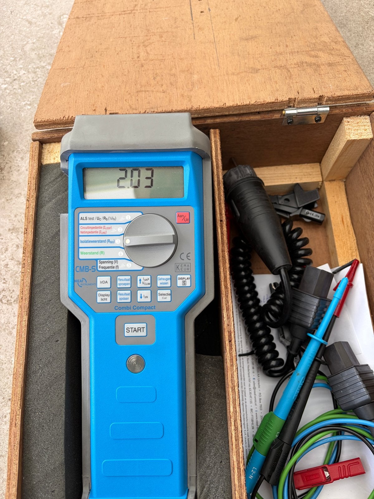 Installatietester Nieaf-Smit Combi Compact - Zo goed als nie, Ophalen of Verzenden, Zo goed als nieuw, Elektriciteit