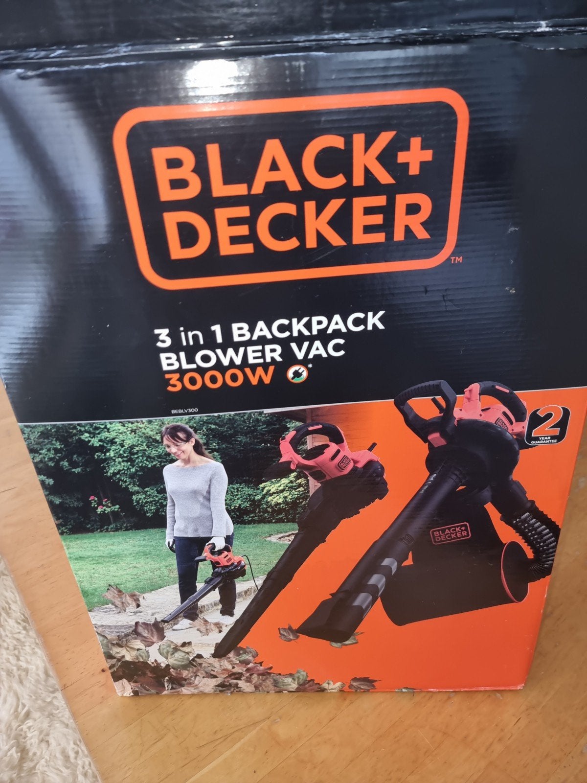 Black+Decker 3-in-1 Bladblazer, Zuiger & Versnipperaar, Gebruikt, BLACK+DECKER, Met opvangzak, Ruggedragen