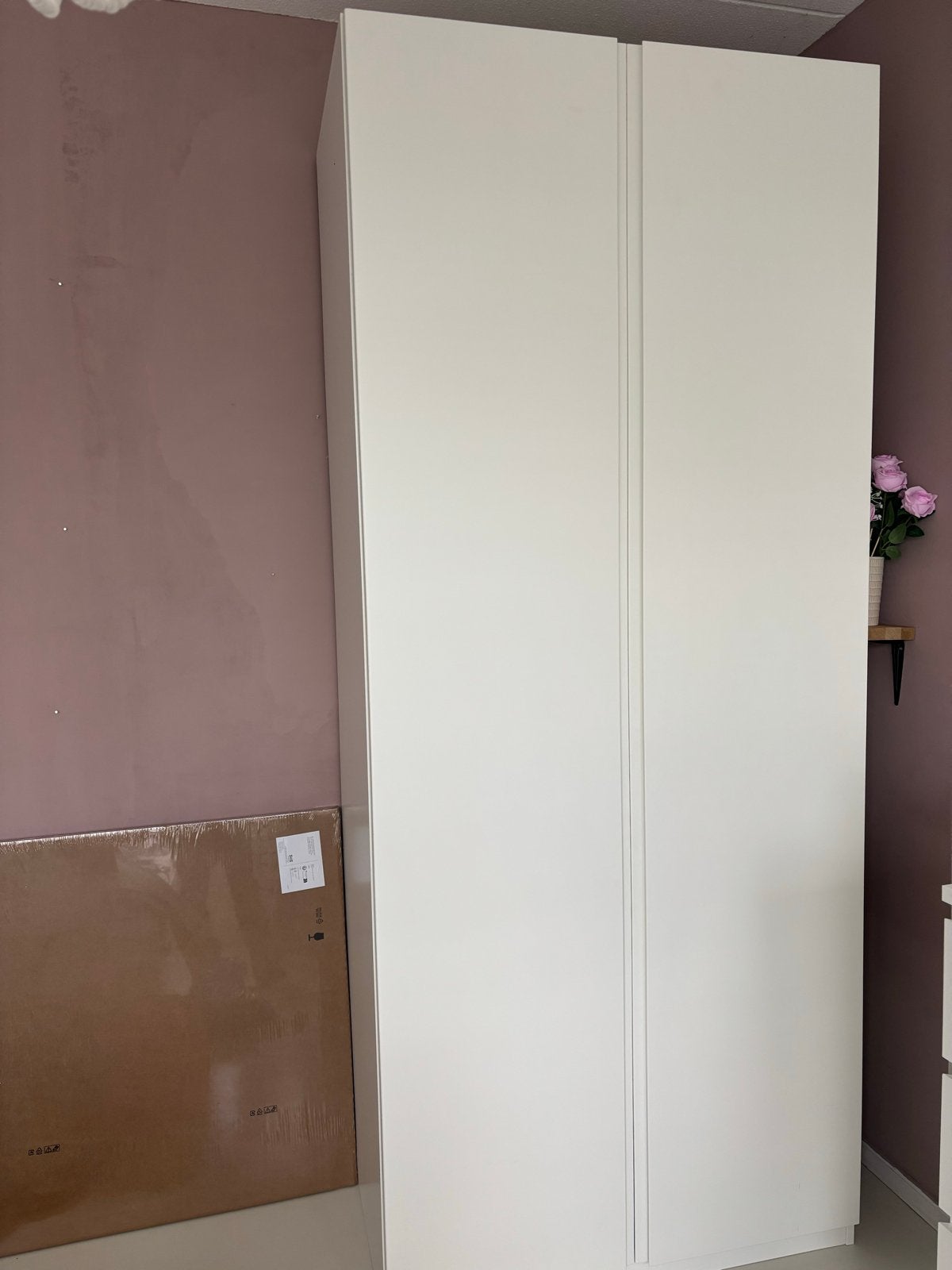 Ikea Pax Vikanes kast wit met lades en draadmanden ZGAN, Ophalen, 200 cm of meer, 50 tot 100 cm, Zo goed als nieuw