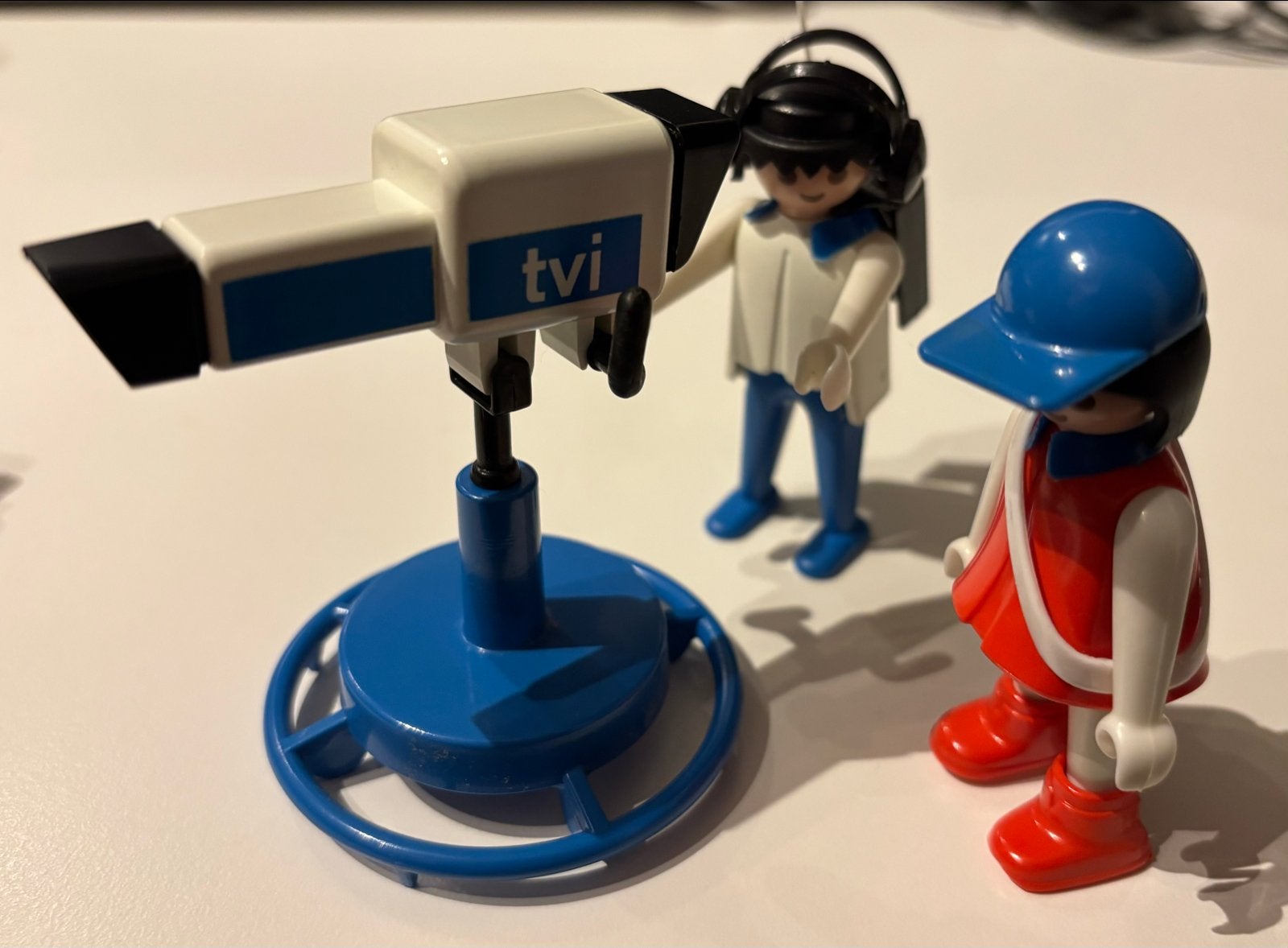 Playmobil TV-camera met cameraman en verslaggever, Kinderen en Baby's, Speelgoed | Playmobil, Ophalen of Verzenden, Gebruikt