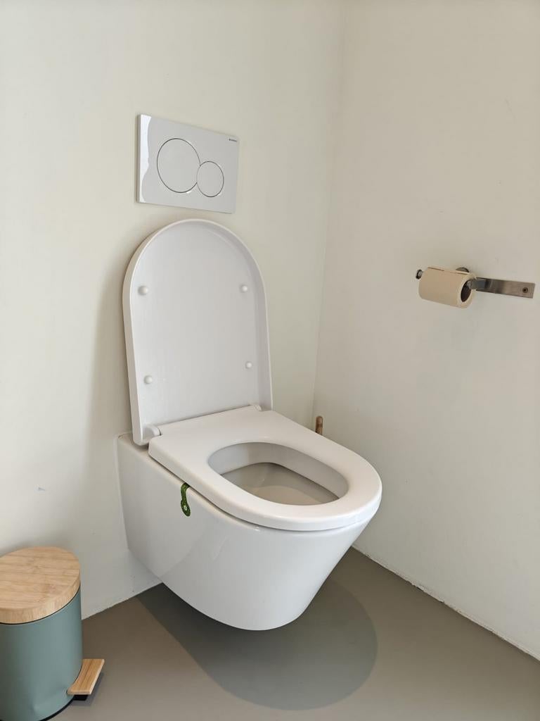 Geberit wandcloset en paneel, Doe-het-zelf en Verbouw, Sanitair, Ophalen, Gebruikt, Toilet
