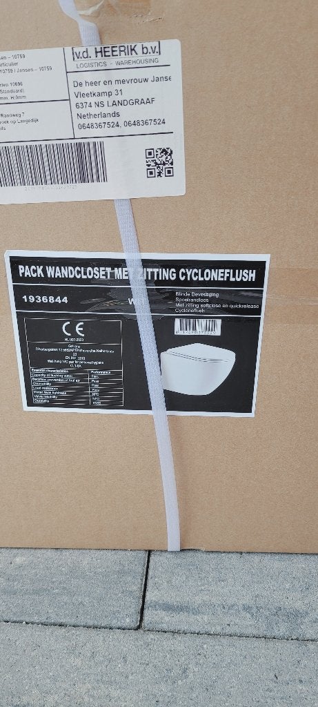 Geberit wandcloset – nieuw in verpakking, Ophalen, Nieuw, Toilet