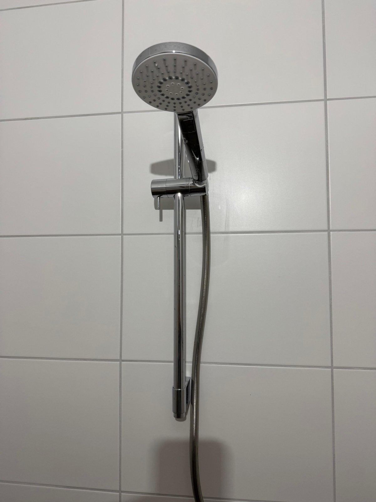 Complete doucheset met thermostaatkraan en glijstang, Ophalen, Zo goed als nieuw, Chroom, Douche