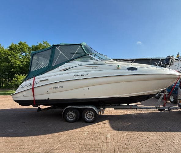 DE CALUWE GEBR. Boottrailer 3500KG, Watersport en Boten, Ophalen, Gebruikt, 9 meter of meer, Overige typen