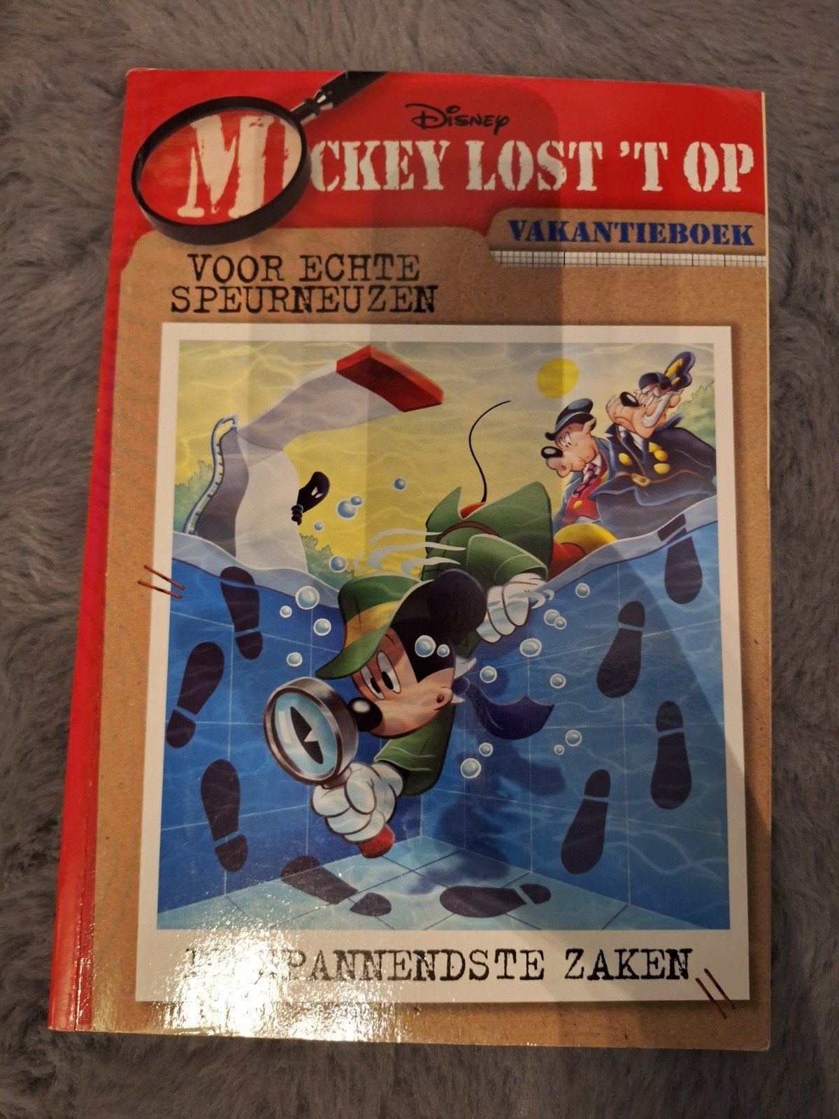 Disney Mickey Lost 't Op Vakantieboek - Spannendste Zaken, Boeken, Eén stripboek, Ophalen, Zo goed als nieuw, Disney
