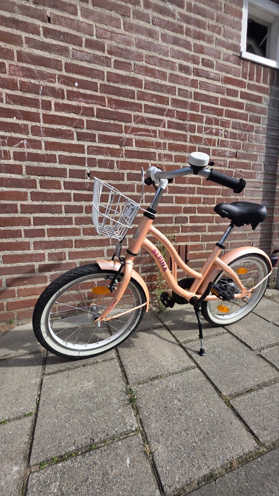 Alpina Ocean meisjes fiets 18 inch - Zo goed als nieuw, Terugtraprem, 16 tot 20 inch, Alpina, Ophalen of Verzenden