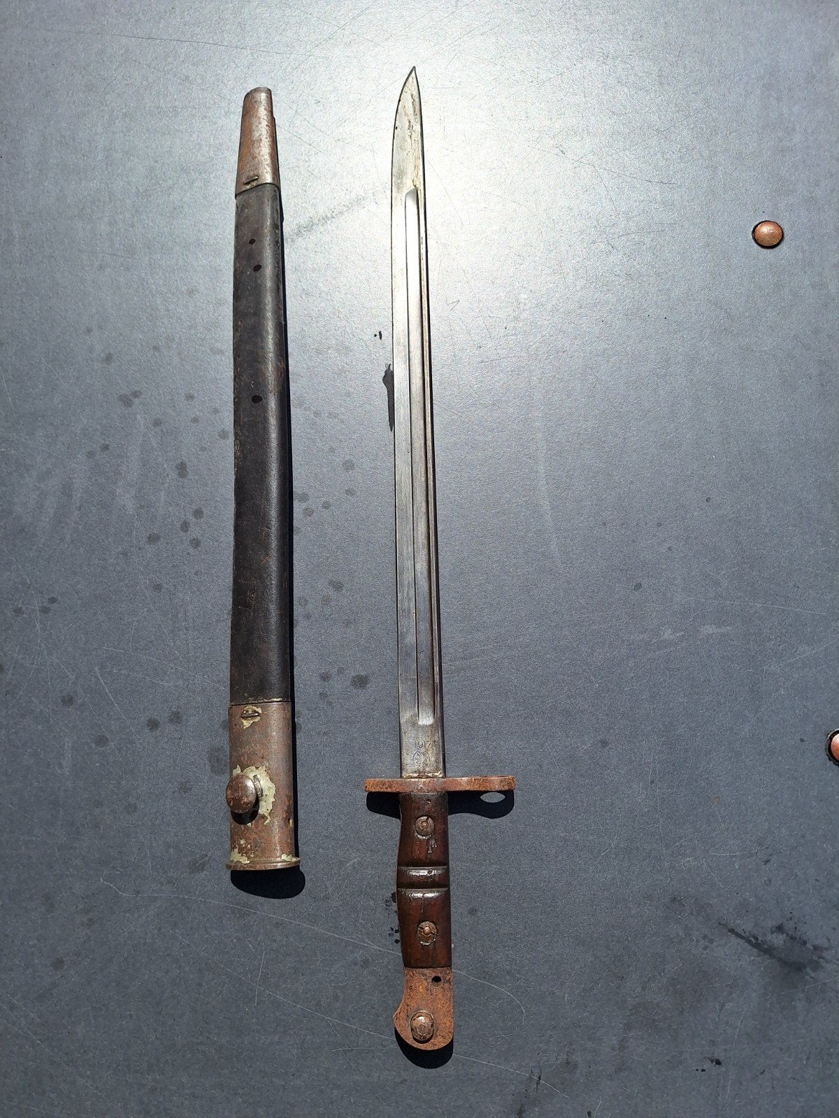 Bajonet usa, Ophalen, Landmacht, Overige gebieden, Mes of Dolk