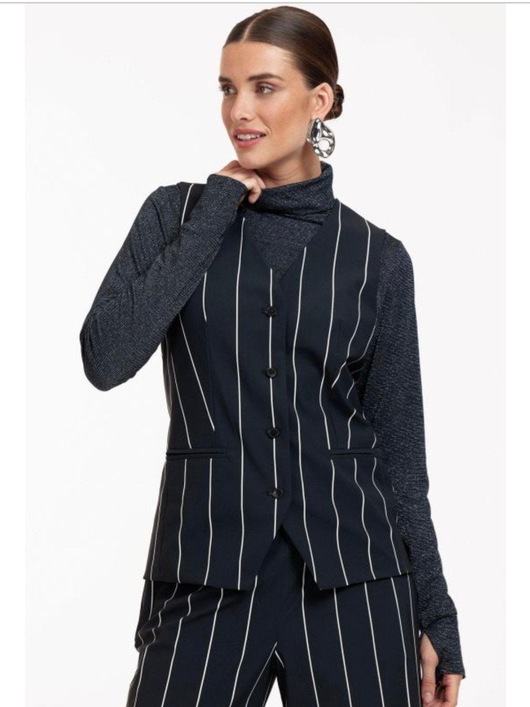 Studio Anneloes gilet d.blauw xxl, Verzenden