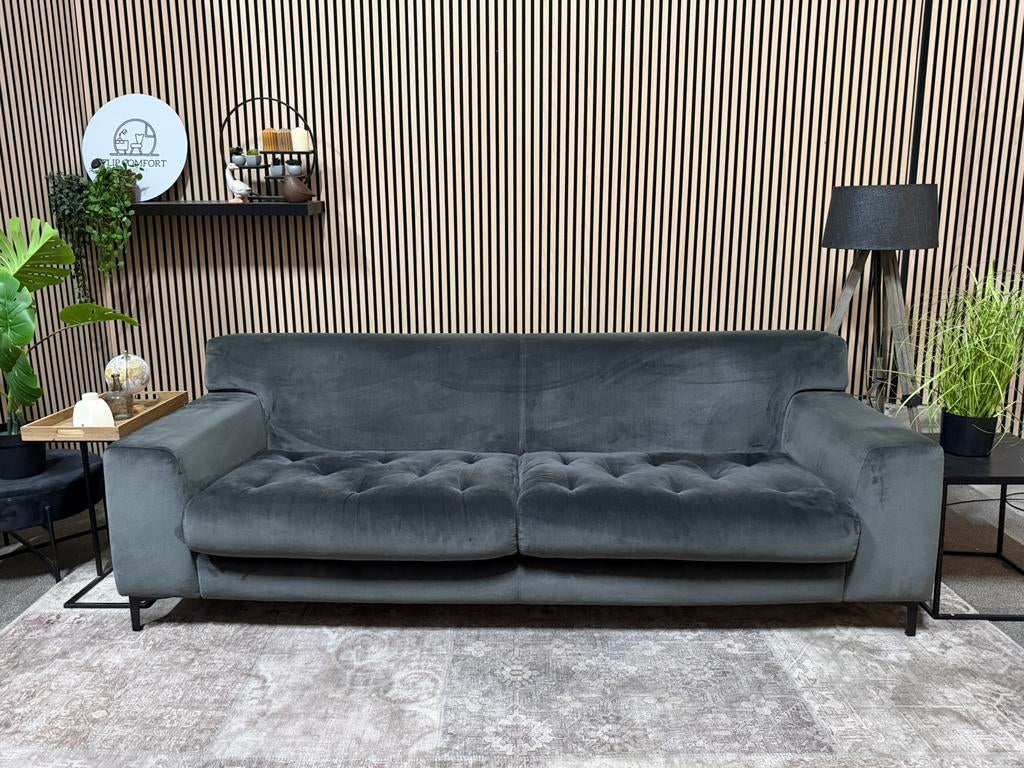 “LEVERING MOGELIJK” Gave velvet 2,5 zitter! 225cm, 250 tot 300 cm, Ophalen of Verzenden, Zo goed als nieuw, Tweepersoons