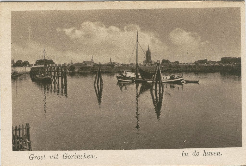 Gorinchem Groet uit In de Haven   Nauta 13957, Verzenden, 1920 tot 1940, Ongelopen, Zuid-Holland