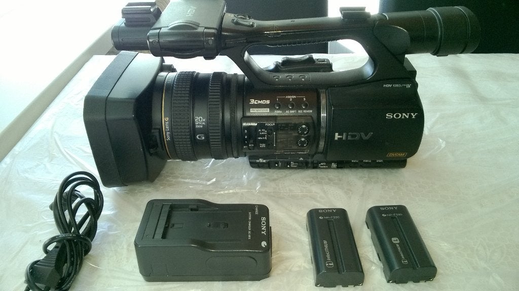 Sony HVR-Z5E Videocamera 1080P Full HD, Ophalen, Gebruikt, 20x of meer, Sony