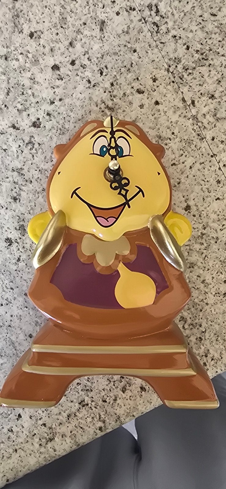 Disney klok belle en het beest, Verzamelen, Disney, Ophalen of Verzenden, Assepoester of Belle, Gebruikt