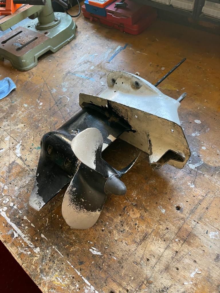 Johnson 20pk staartstuk, Ophalen, Gebruikt, Motor en Techniek, Motorboot