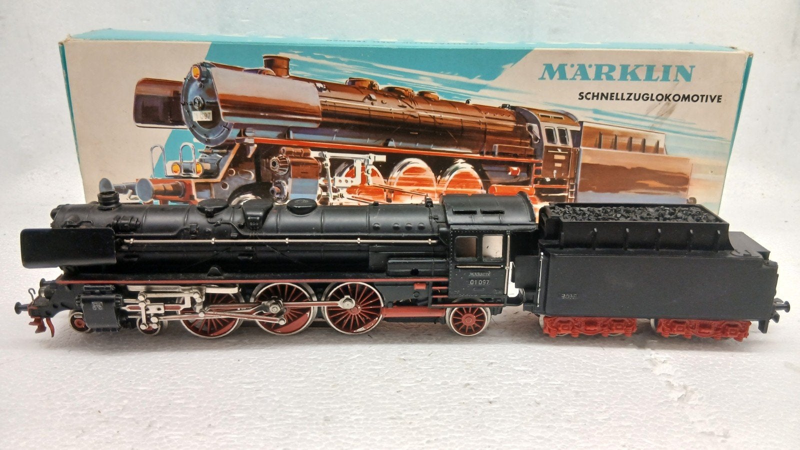 Marklin H0  - 3048 - Stoomlocomotief met tender., Wisselstroom, Gebruikt, Locomotief, Ophalen of Verzenden