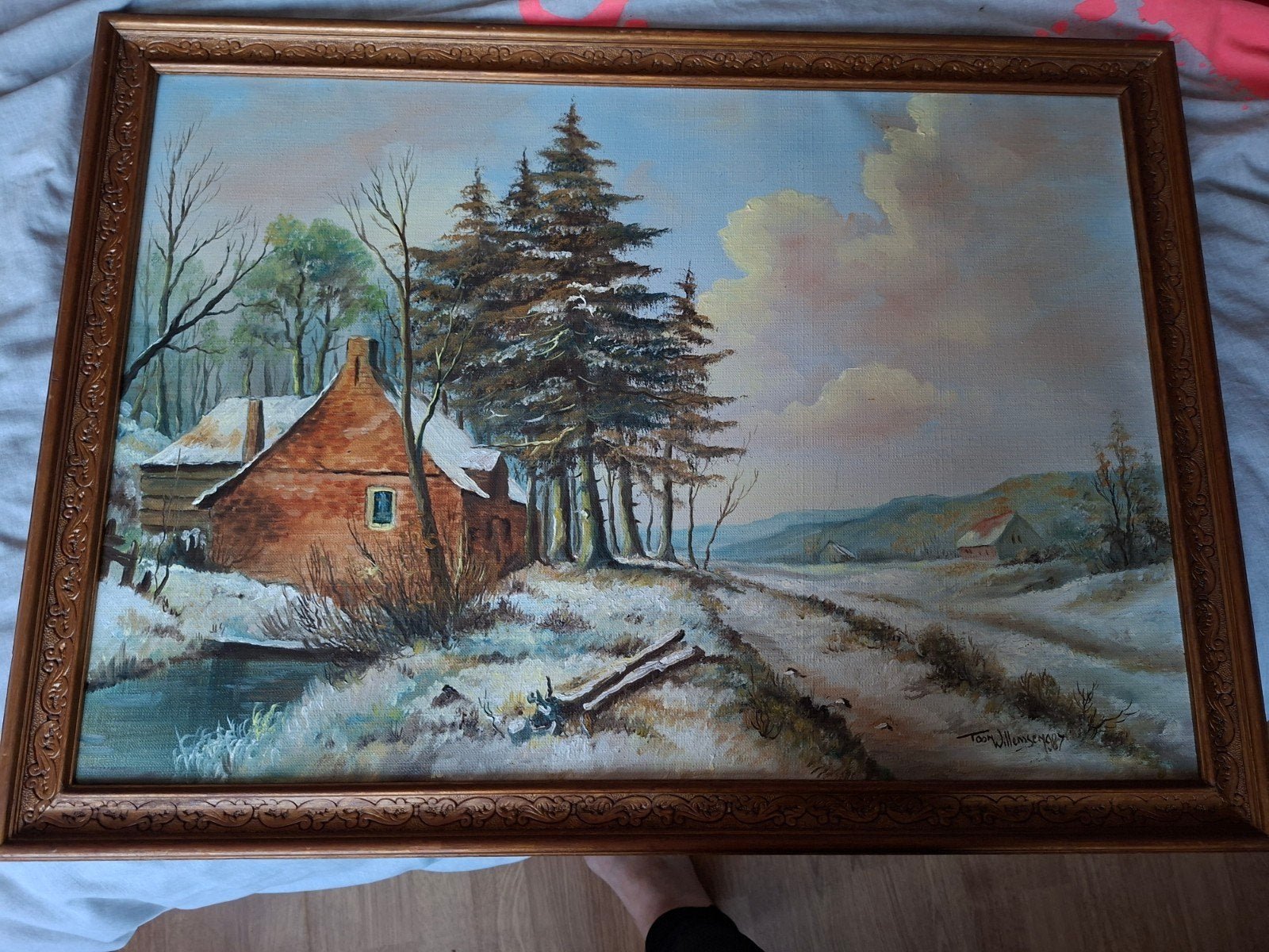 toon willemsen  schilderij 75 bij 55, Ophalen