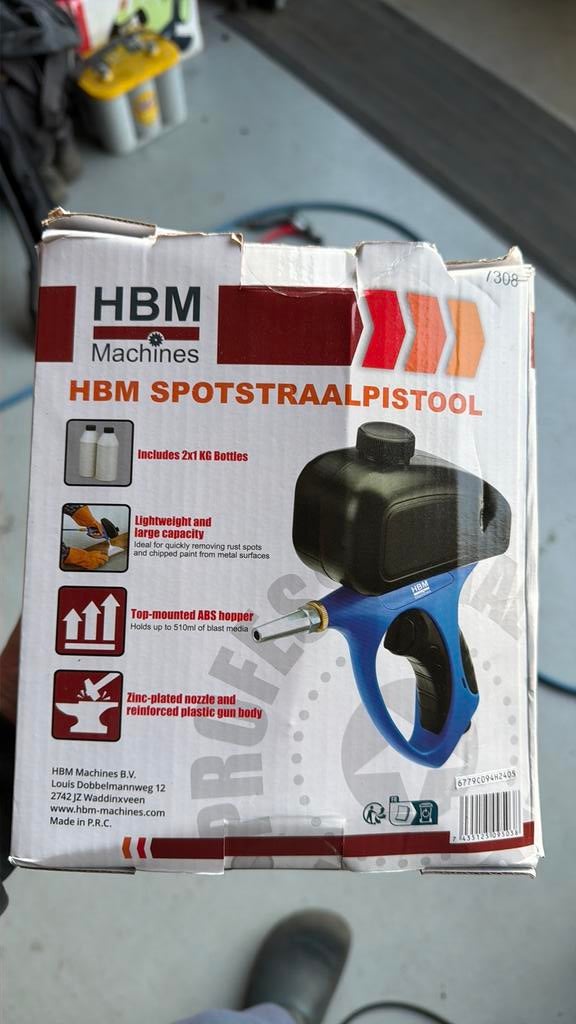 Hbm straalpistool, Doe-het-zelf en Verbouw, Gereedschap | Handgereedschap, Ophalen of Verzenden, Zo goed als nieuw