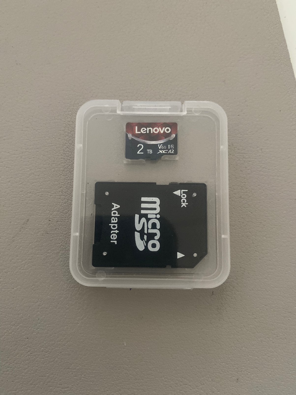 Micro SD geheugenkaart 2 TB plus adapter, A2, V60, klasse 10, Ophalen of Verzenden, Nieuw, SD, 1 TB of meer
