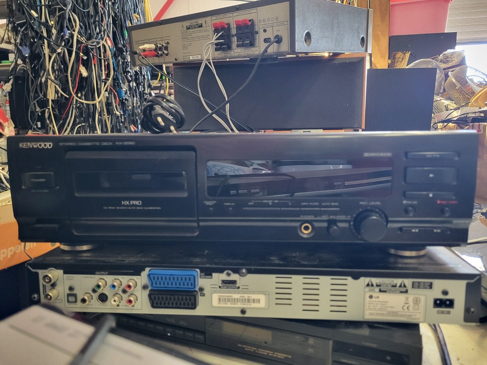 Kenwood KX-3080 Cassettedeck HX PRO, Audio, Tv en Foto, Ophalen of Verzenden, Enkel, Kenwood, Tiptoetsen