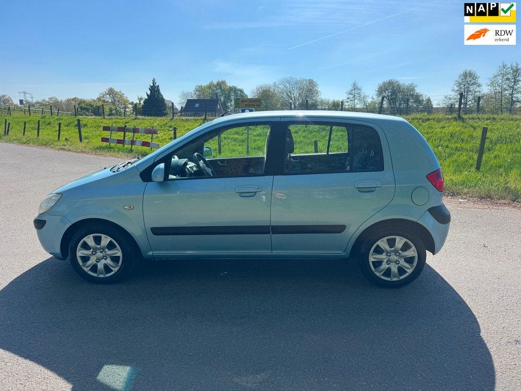Hyundai Getz 1.4i Active Sense, Voorwielaandrijving, 4 cilinders, Blauw, Origineel Nederlands