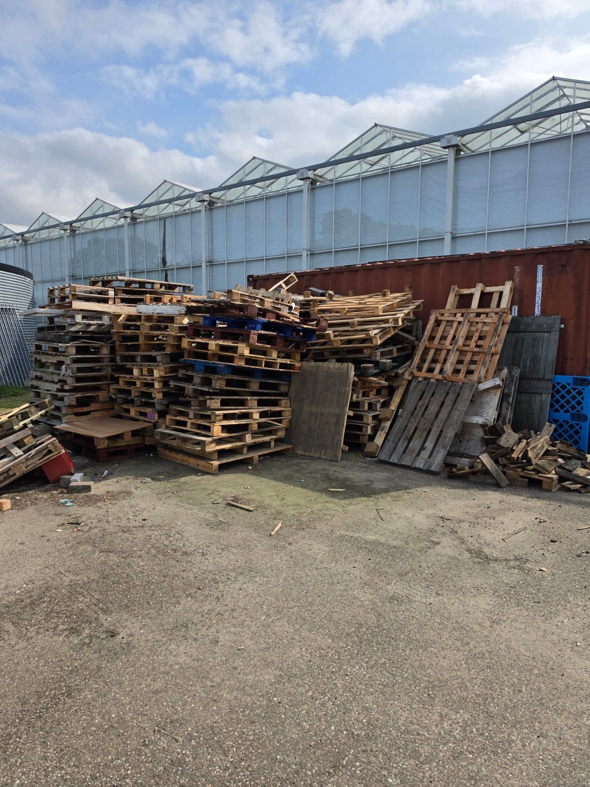 Grote partij gratis hout, voornamelijk pallets, Ophalen, Gebruikt, Overige houtsoorten, Pallet