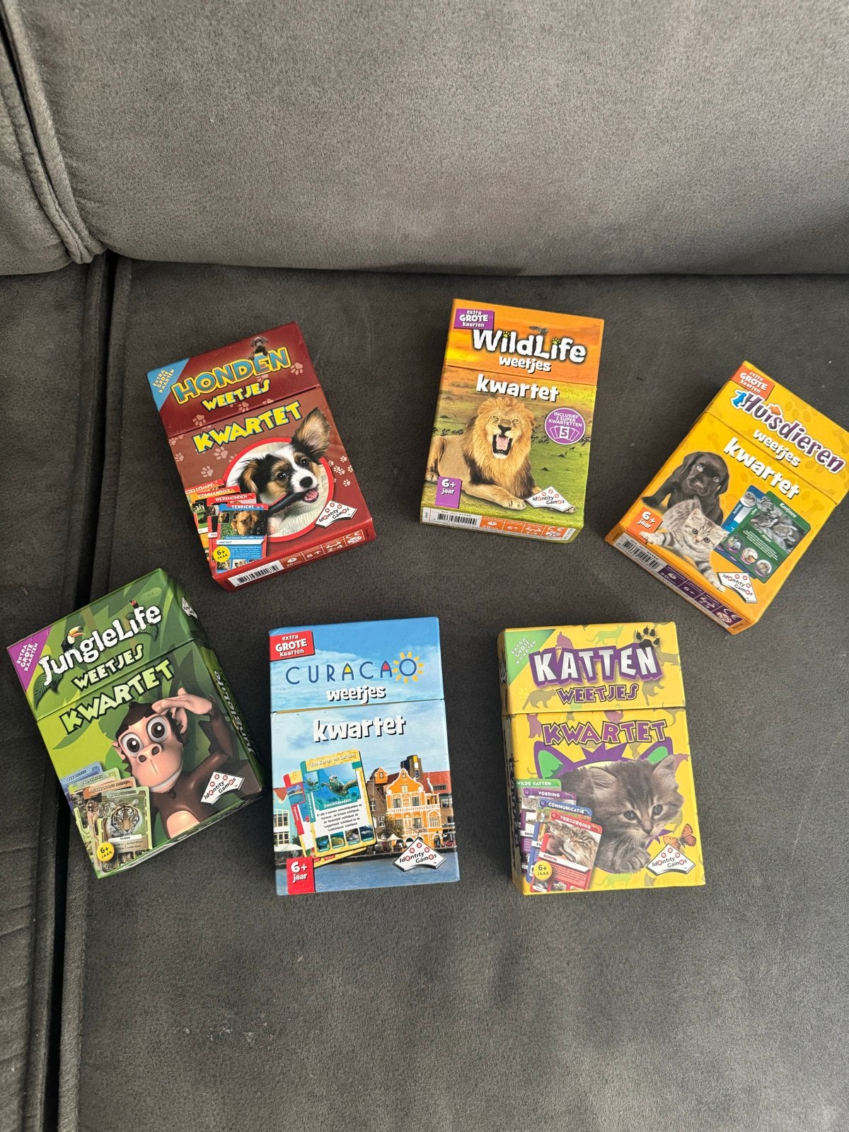 Identity Games Weetjes Kwartet Spellen - Diverse Edities, Drie of vier spelers, Ophalen of Verzenden, Zo goed als nieuw