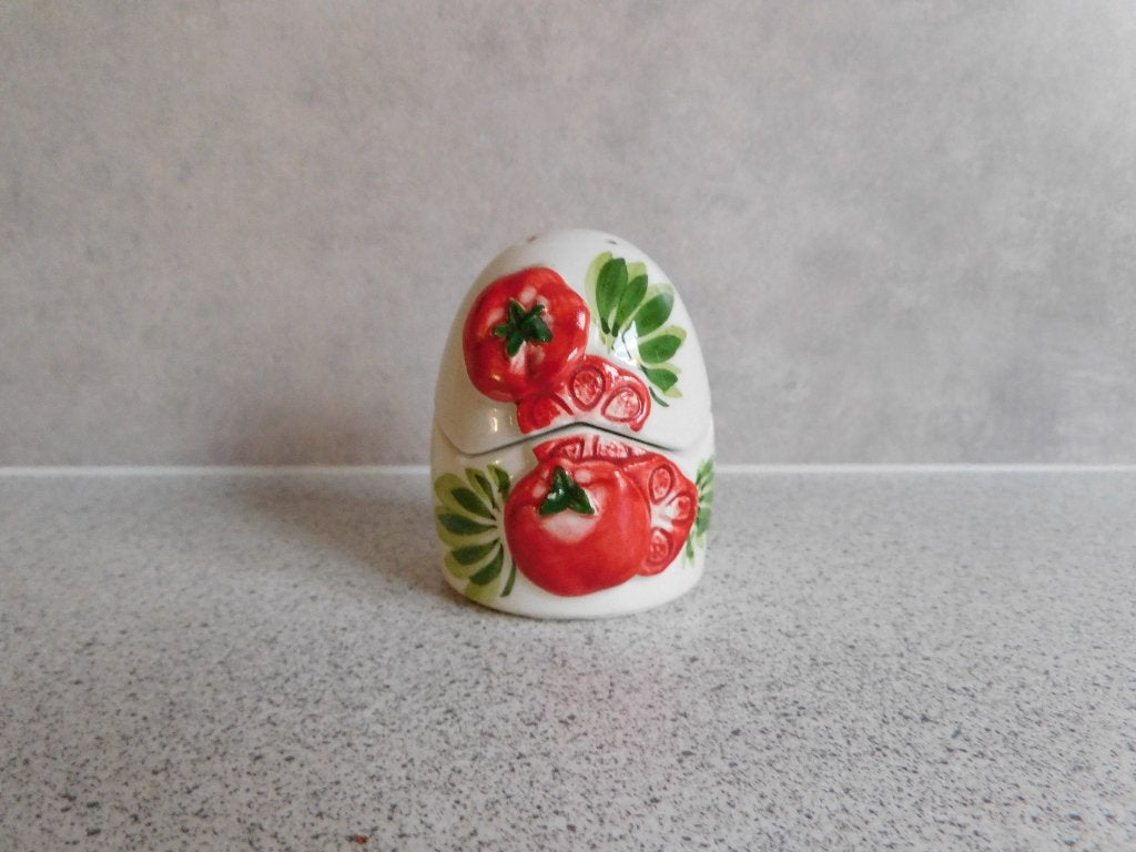 Peper en zoutpot Tomaat 🍅 Pomodori Handpainted Italy, Overige merken, Keramiek, Overige typen, Ophalen of Verzenden