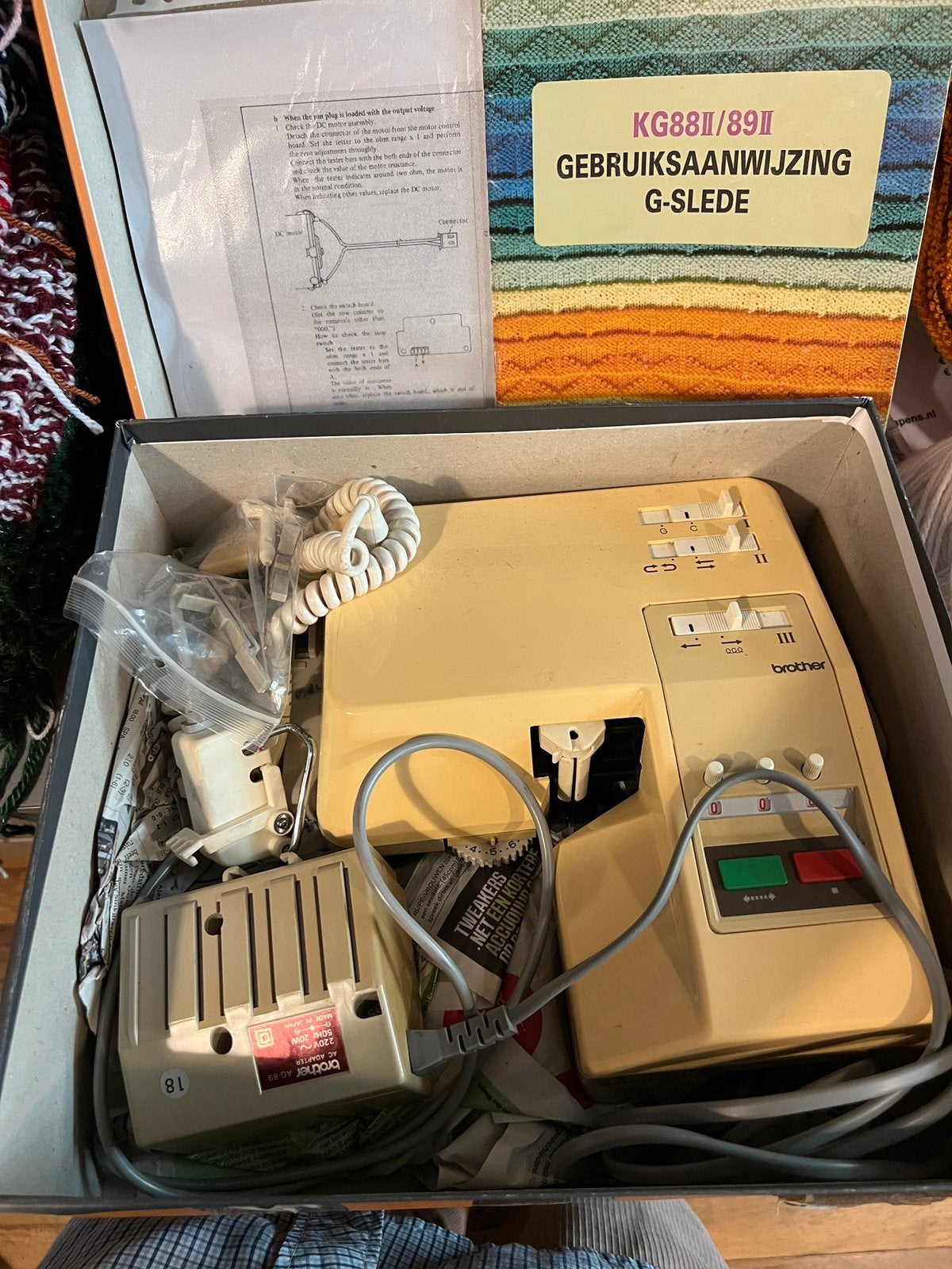 Brother breislede “KG88/KG89”, Ophalen of Verzenden, Gebruikt, Breien, Machine