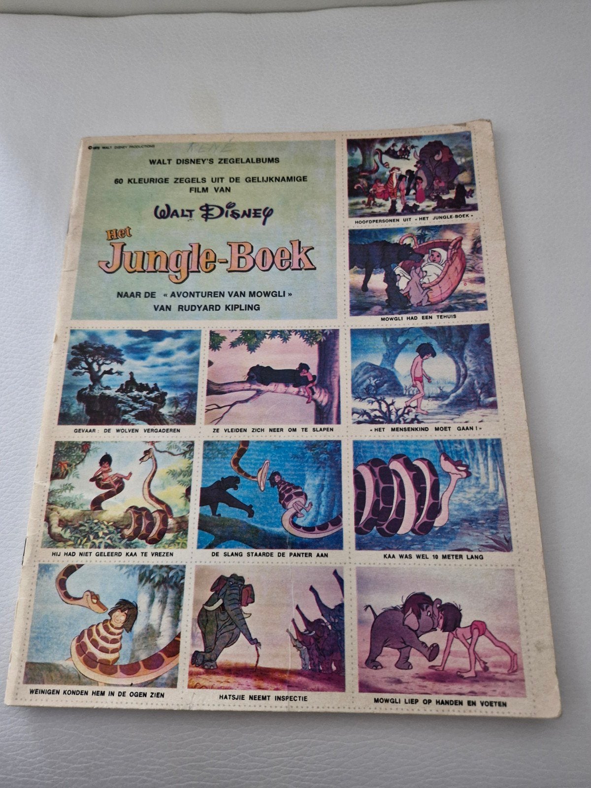 Walt Disney's Het Jungle Boek Zegelalbum 1972, Ophalen of Verzenden