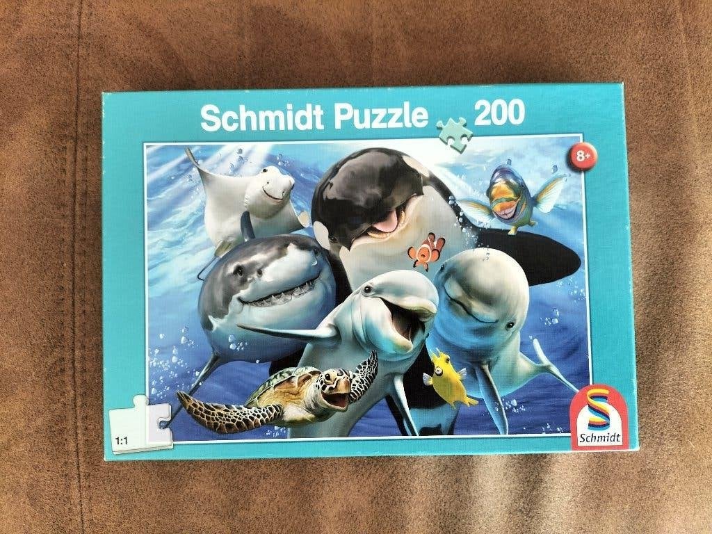 SCHMIDT PUZZLE: UNDERWATER FRIENDS, Ophalen of Verzenden, Minder dan 500 stukjes, Gebruikt, Legpuzzel