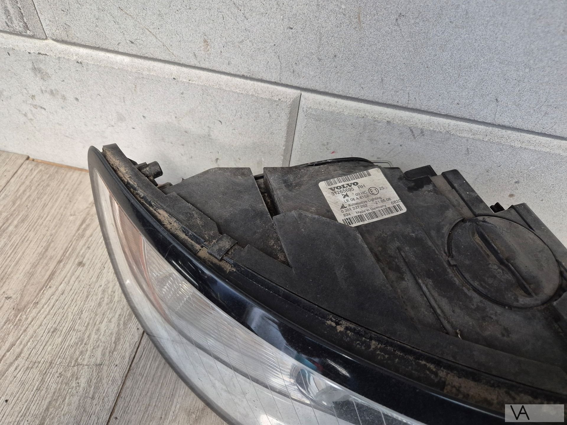 Koplamp rechts van Volvo S40 - V50 2007 tot 2012 31265695, Auto-onderdelen, Gebruikt, -, -, Ophalen of Verzenden
