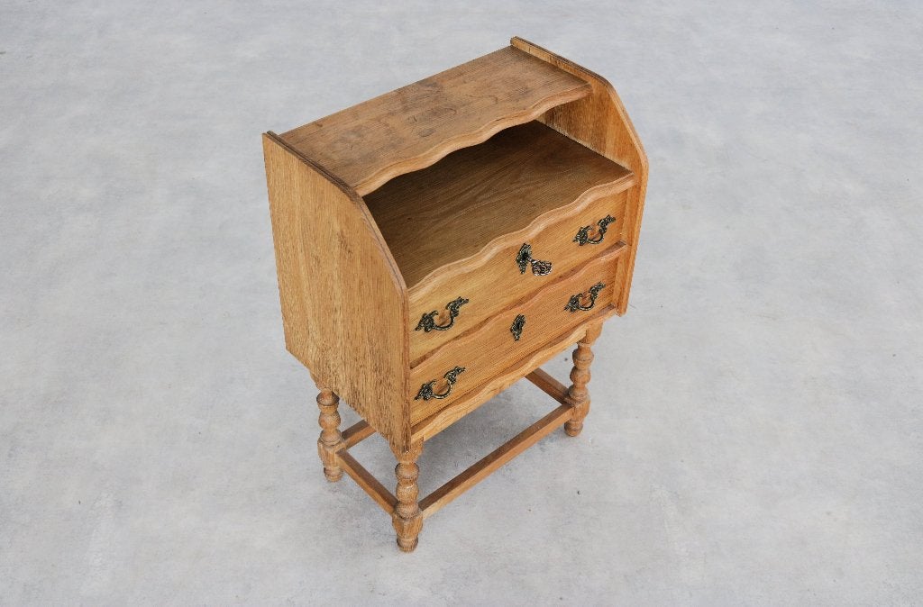 brutalist nachtkastje | kastje | jaren 60 | Deens, Huis en Inrichting, Gebruikt, Minder dan 45 cm, ., .