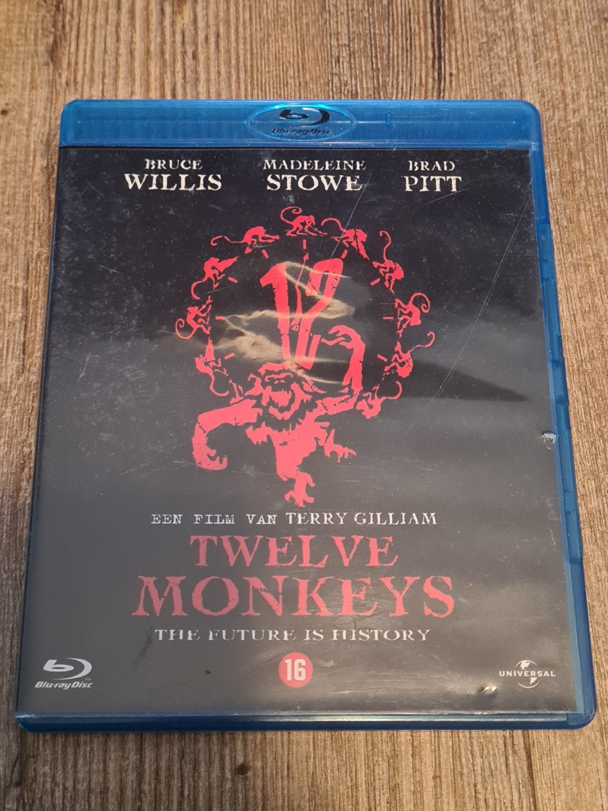 Twelve Monkeys Blu-ray - Bruce Willis, Brad Pitt, Vanaf 16 jaar, Film, Ophalen of Verzenden, Blu-ray