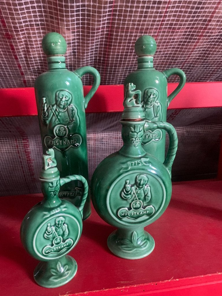 Oude drank flessen, Ophalen