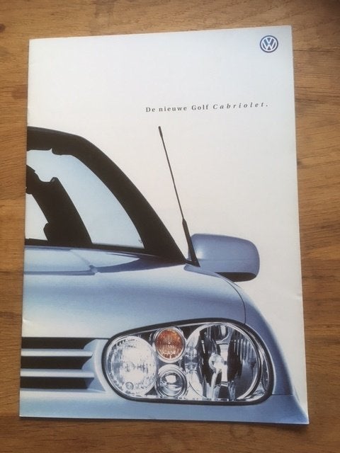 Volkswagen Golf Cabriolet Brochure -De nieuwe Golf Cabriolet, Volkswagen, Ophalen of Verzenden, Zo goed als nieuw, Volkswagen