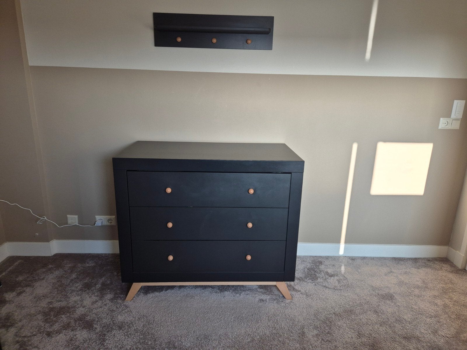 Bopita Nora Commode en Ledikant en Wandrek, Kinderen en Baby's, Kinderkamer | Commodes en Kasten, Ophalen, Gebruikt, 50 tot 70 cm