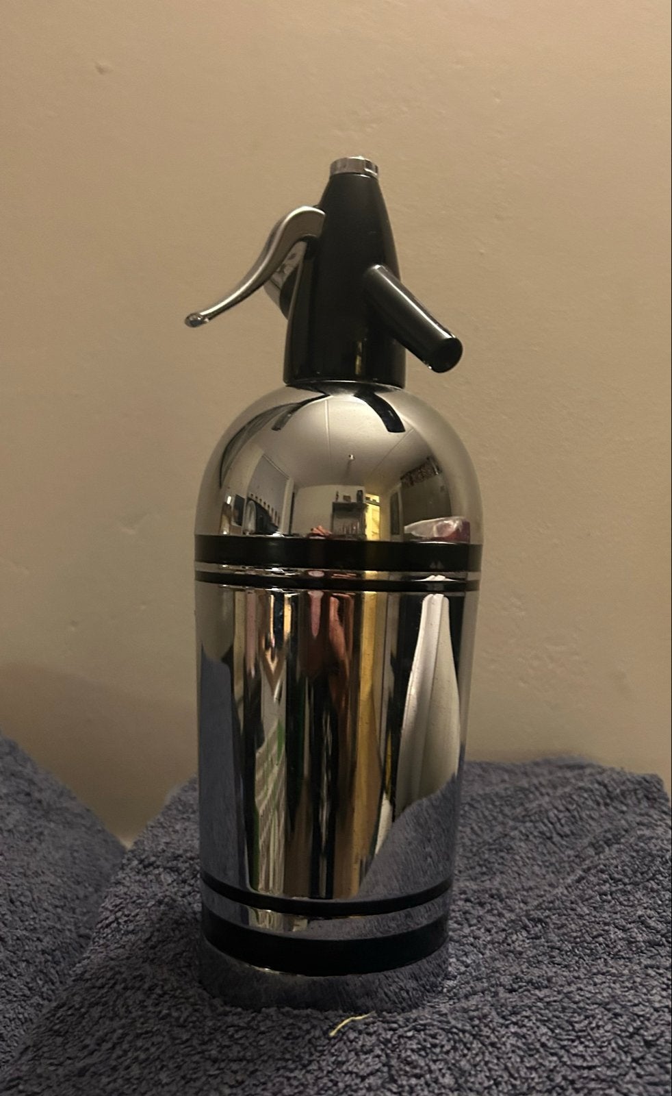 Vintage Sifonsoda Fles - Chroom, Antiek en Kunst, Ophalen of Verzenden