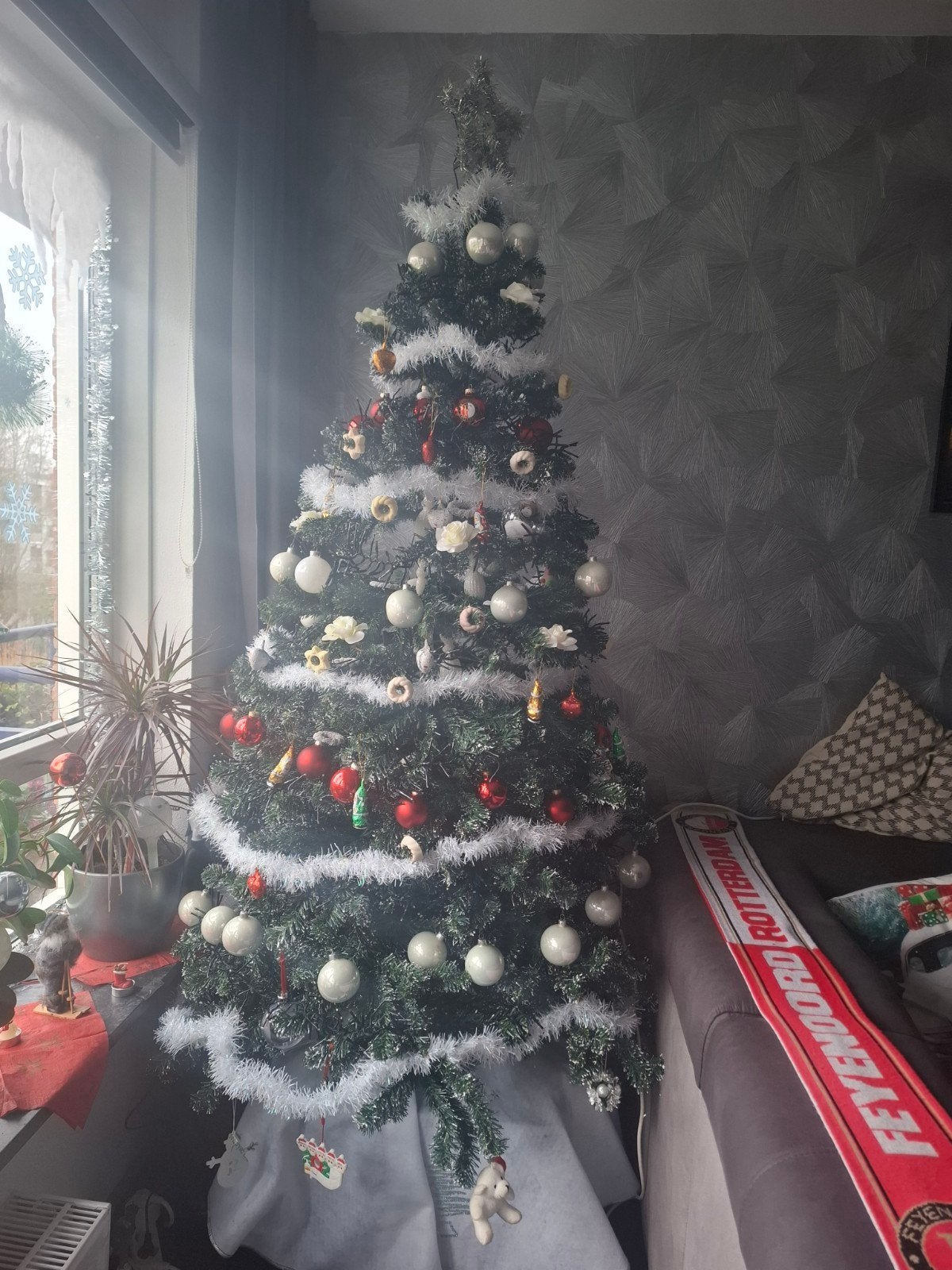 Kerstboom 1.85 wittip zonder versiering, Ophalen, Gebruikt