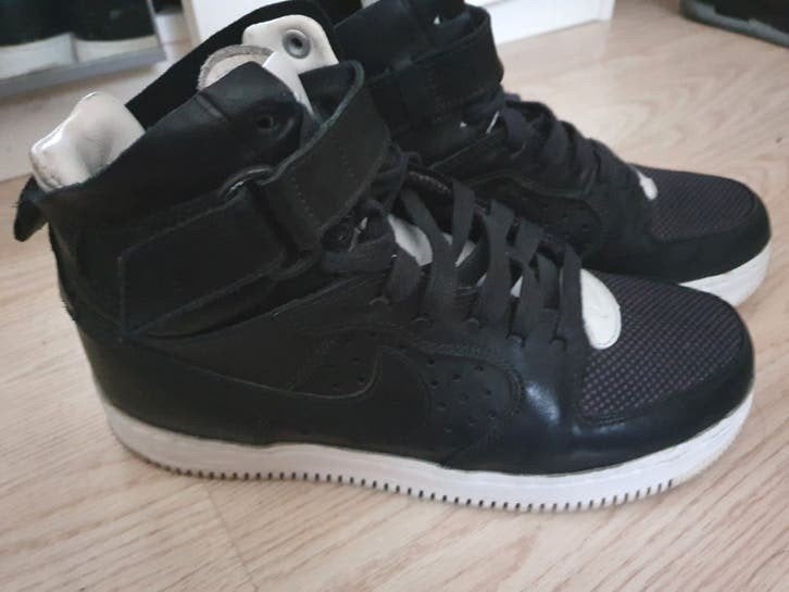 Nike Air Force 1 High Dames Sneakers - Zwart, Maat 40.5, Zwart, Nike, Ophalen of Verzenden, Sneakers of Gympen