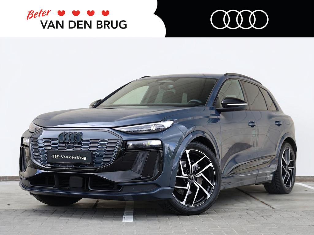 Audi Q6 e-tron S edition performance 100 kWh | Luchtvering |, Auto's, Audi, Gebruikt, 2000 kg, Blauw, Leder en Stof
